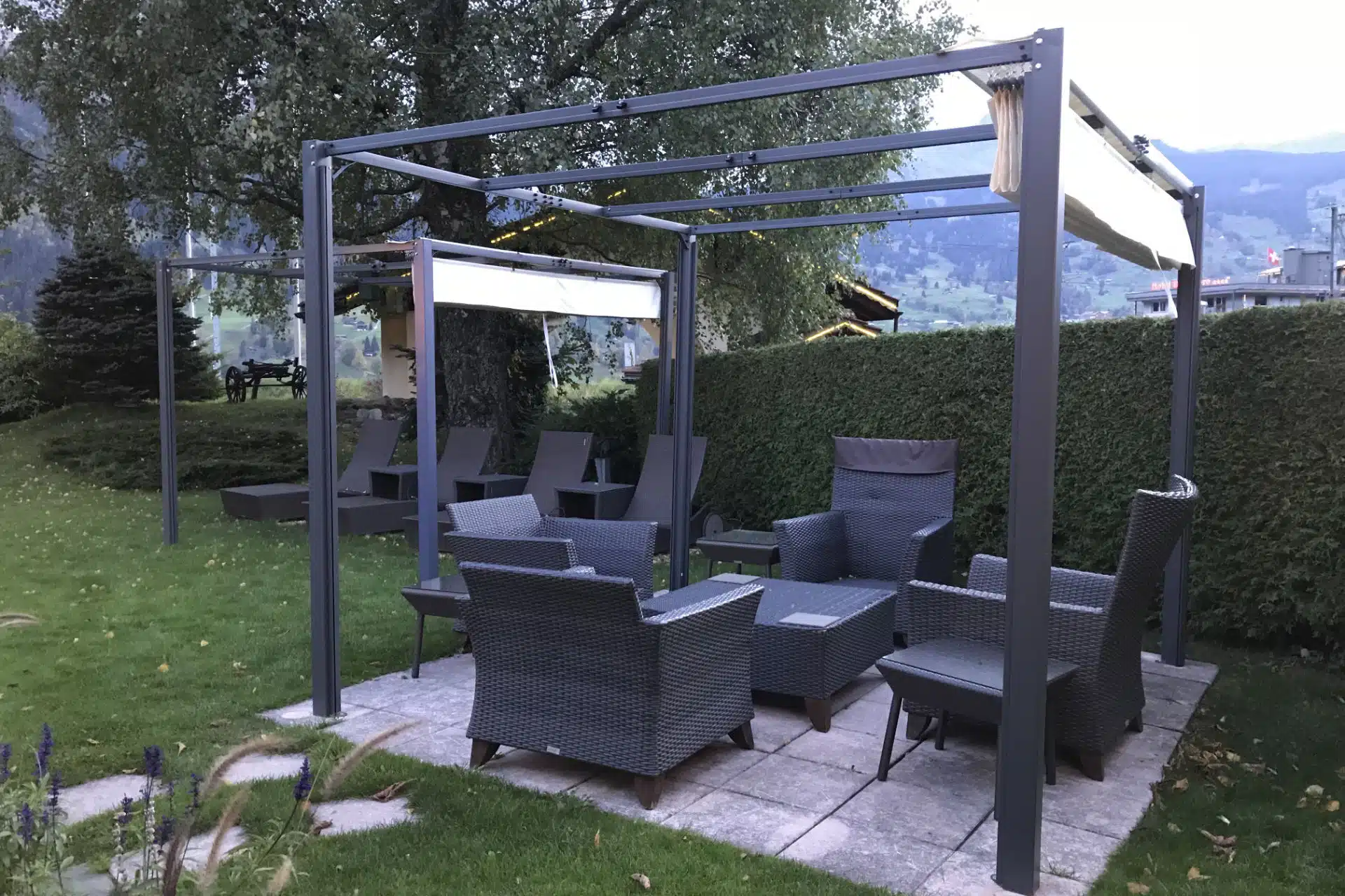 Pergola with Retractable Canopy