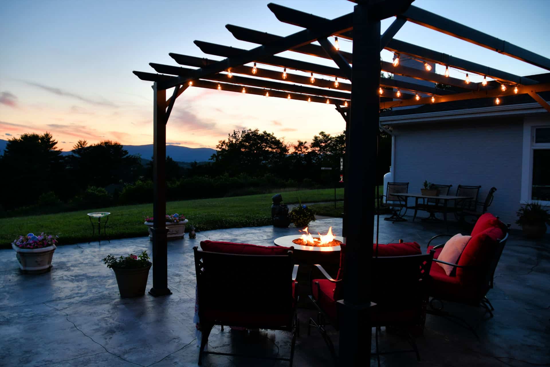 Pergola installed in San Diego with custom features for upgraded outdoor living